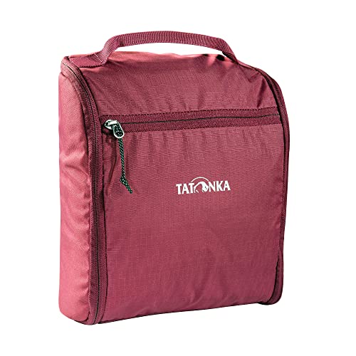 Tatonka Kulturtasche Washbag DLX - Komplett aufziehbare Waschtasche mit Spiegel und Aufhängehaken - 6 Liter - 25 x 23 x 10 cm (Bordeaux red) von Tatonka