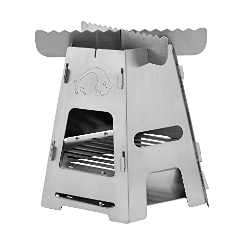 Tatonka Outdoor-Kocher Hobo Burner - Holzofen aus Edelstahl - flach zerlegbar, leicht und platzsparend - für feste Brennstoffe, Silber Tatonka Outdoor-Kocher Hobo Burner - Holzofen aus Edelstahl - flach zerlegbar, leicht und platzsparend - für feste Brennstoffe, Silber von Tatonka