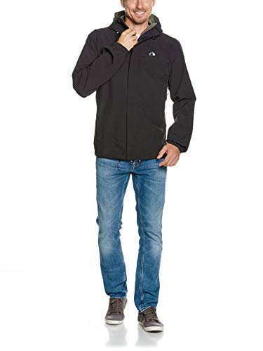 Tatonka Regenjacke Hempton M’s Jacket - Outdoorjacke für Männer - wasserdicht, atmungsaktiv und Winddicht - PFC-frei - Regular Fit - Größe XXL - schwarz von Tatonka