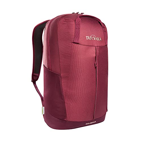 Tatonka Rucksack City Pack 20l - Leichter Daypack aus recycelten Materialien - PFC-frei - 20 Liter Volumen (bordeaux red / dahlia) von Tatonka