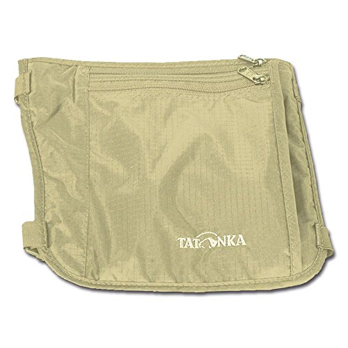 Tatonka Skin Secret Pocket - Sicherheits-Geldbeutel zum Tragen am Bein - Bietet Platz für Reisepässe, Kreditkarten, Bargeld, etc. - Mit weicher und hautfreundlicher Rückseite - beige - 19 x 19 cm von Tatonka