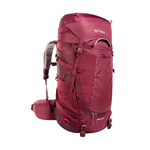 Tatonka Tourenrucksack Norix 44 +10 Women - Leichter Damen-Rucksack mit Frontzugriff, verstellbarem Rückensystem, Bodenfach und Regenhülle - 54 Liter - 66 x 32 x 17 cm (bordeaux red/dahlia) von Tatonka