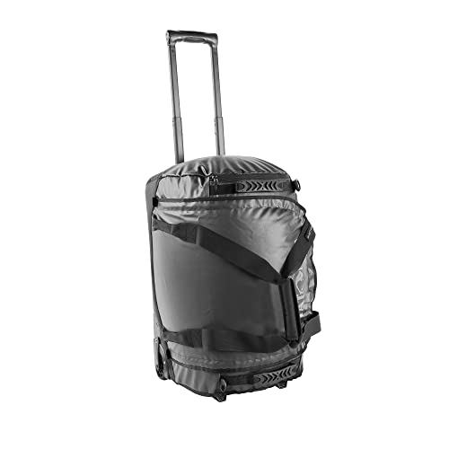 Tatonka Trolley Barrel Roller M (60 Liter) - Reisetrolley aus LKW-Plane mit Teleskop-Handgriff und großer Reißverschluss-Öffnung - 60l Reisetasche - robust und pflegeleicht (black) von Tatonka