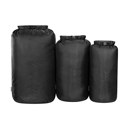Tatonka Packsäcke Dry Sack Set 3 (10l / 18l / 30l) - DREI wasserdichte Packbeutel mit Rollverschluss und Steckschließe - Aus recyceltem Polyester - 10, 18 und 30 Liter Volumen (schwarz) Tatonka Packsäcke Dry Sack Set 3 (10l / 18l / 30l) - DREI wasserdichte Packbeutel mit Rollverschluss und Steckschließe - Aus recyceltem Polyester - 10, 18 und 30 Liter Volumen (schwarz) von Tatonka