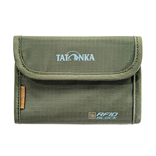 Tatonka Geldbeutel Money Box RFID B - Geldbörse mit RFID-Blocker - TÜV geprüft - oliv - 9 x 13 x 1 cm von Tatonka