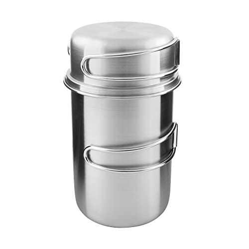 Tatonka Handle Mug 850 ml Set – Becherset aus rostfreiem Edelstahl bestehend aus Tasse und Deckel - Mit Klappgriffen und Volumenskalierung - kompatibel mit Nalgene Weithals 1L Tatonka Handle Mug 850 ml Set – Becherset aus rostfreiem Edelstahl bestehend aus Tasse und Deckel - Mit Klappgriffen und Volumenskalierung - kompatibel mit Nalgene Weithals 1L von Tatonka