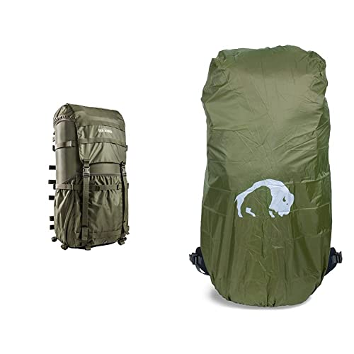 Tatonka Unisex – Erwachsene Packsack 2 Lastenkr Kraxe, Olive, 66 x 34 x 25 cm & Unisex Rain Flap Regenhülle, cub, 12 x 9 x 9 cm, 100 g Tatonka Unisex – Erwachsene Packsack 2 Lastenkr Kraxe, Olive, 66 x 34 x 25 cm & Unisex Rain Flap Regenhülle, cub, 12 x 9 x 9 cm, 100 g von Tatonka