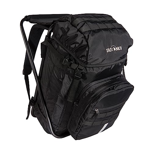 Tatonka Petri Chair 35L - Rucksack mit Stuhl und 35 Liter Volumen – Belastbar bis 130 Kg – Inklusive abnehmbarer Fronttasche mit spezieller Ausstattung für Angler (black) Tatonka Petri Chair 35L - Rucksack mit Stuhl und 35 Liter Volumen – Belastbar bis 130 Kg – Inklusive abnehmbarer Fronttasche mit spezieller Ausstattung für Angler (black) von Tatonka