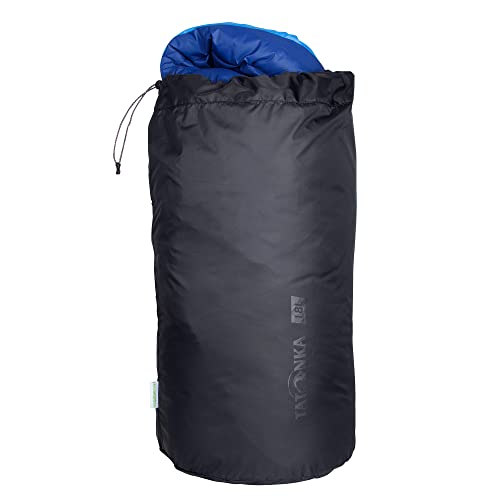 Tatonka Packsack Stuff Bag 4l - Leichter Packbeutel mit Schnürzug - Aus recyceltem Polyester - 4 Liter Volumen (black) von Tatonka