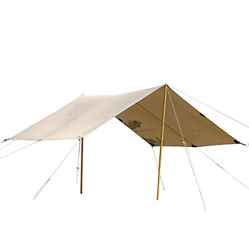 Tatonka Tarp 4 TC (285 x 400 cm) - Wasserdichtes Tarp aus Baumwollmischgewebe mit hervorragender UV-Stabilität, Ösen und Abpsannschlaufen - Schützt vor Sonne, Wind und Regen - beige Tatonka Tarp 4 TC (285 x 400 cm) - Wasserdichtes Tarp aus Baumwollmischgewebe mit hervorragender UV-Stabilität, Ösen und Abpsannschlaufen - Schützt vor Sonne, Wind und Regen - beige von Tatonka