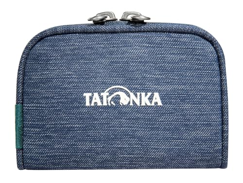 Tatonka Geldbeutel Plain Wallet - Kleine Geldbörse mit Münzfach und Fächern für Kreditkarten, Bankkarten etc. - 11 x 7 x 2 cm (navy) von Tatonka