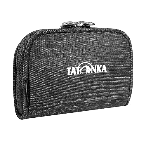 Tatonka Geldbeutel Plain Wallet - Kleine Geldbörse mit Münzfach und Fächern für Kreditkarten, Bankkarten etc. - 11 x 7 x 2 cm (off black) von Tatonka