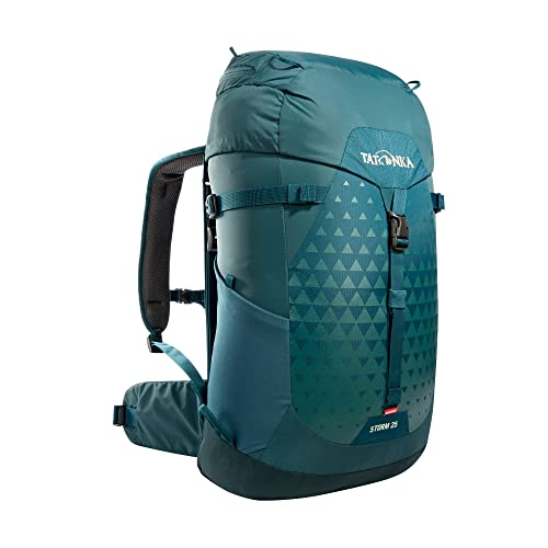 Tatonka Wanderrucksack Storm 25l RECCO mit Rückenbelüftung und Regenschutz - Leichter, bequemer Rucksack zum Wandern mit RECCO-Reflektor - PFC-frei - 25 Liter (teal green) von Tatonka