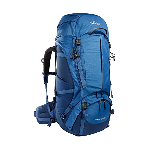 Tatonka Yukon 50+10 - Trekkingrucksack mit Frontzugriff, verstellbarem Rückensystem, extra Bodenfach, Regenhülle und 60 Liter Volumen, Blau Tatonka Yukon 50+10 - Trekkingrucksack mit Frontzugriff, verstellbarem Rückensystem, extra Bodenfach, Regenhülle und 60 Liter Volumen, Blau von Tatonka