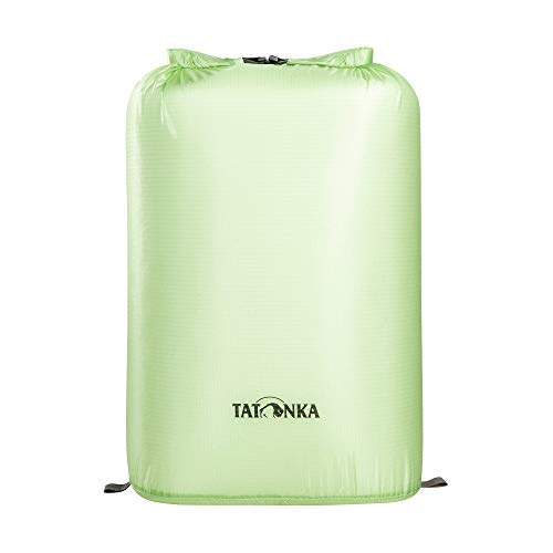 Wasserdichter Packbeutel Tatonka SQZY Dry Bag 20l - Ultraleichter Stausack mit Rollverschluss und getapten Nähten - ideal zum Sortieren des Reisegepäcks - 20 Liter - PFC-frei - hell-grün von Tatonka