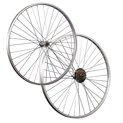 Laufradsatz 28 Zoll rostfreie Speichen Vollachse Shimano Schraubkranz 7 Fach Laufradsatz 28 Zoll rostfreie Speichen Vollachse Shimano Schraubkranz 7 Fach von Taylor-Wheels