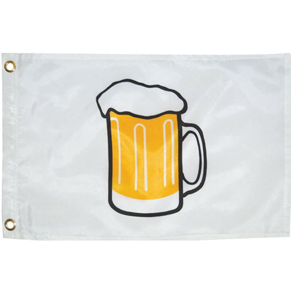 Taylor Beer Flag Weiß 30.5 x 45.72 cm von Taylor