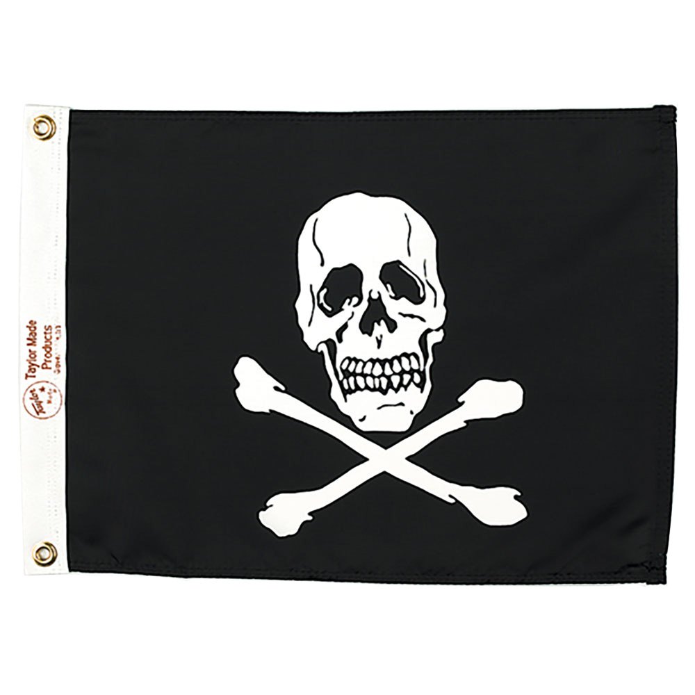 Taylor Jolly Roger Flag Schwarz 12 x 18´´ von Taylor
