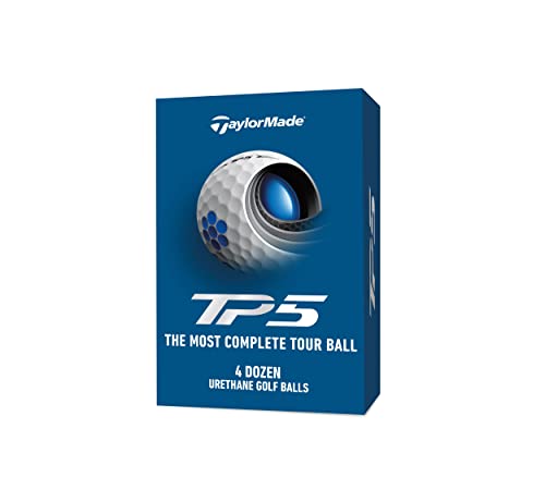 TaylorMade 2021 TP5 (3+1 Box) 4DZ Golfball-Set, weiß von TaylorMade