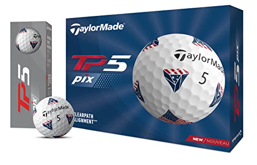 TaylorMade 2021 TP5 Pix USA Golfbälle von TaylorMade