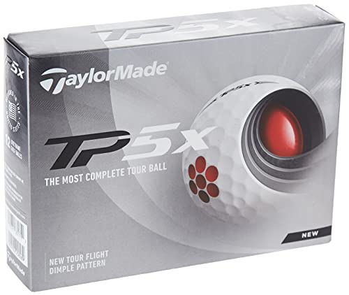 TaylorMade 2021 TP5x 2.0 Golfbälle Weiß von TaylorMade
