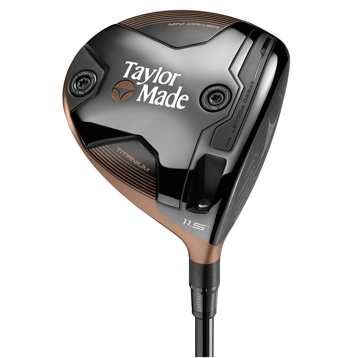 TaylorMade BRNR Mini Copper Golf Driver, Mens, Right hand, 13.5°, Ust pro force m40x, Regular | American Golf von TaylorMade
