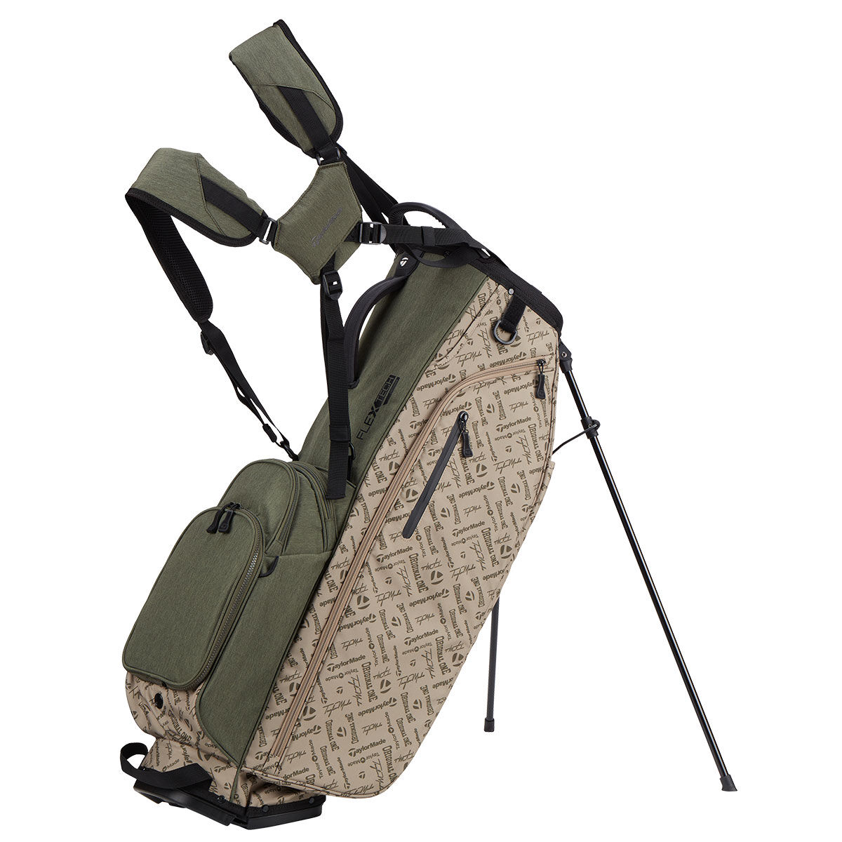TaylorMade FlexTech Crossover Golf Stand Bag, Sage/tan | American Golf von TaylorMade