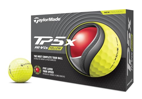TaylorMade Golf 2024 TP5X Golfbälle, Gelb, EIN Dutzend TaylorMade Golf 2024 TP5X Golfbälle, Gelb, EIN Dutzend von TaylorMade