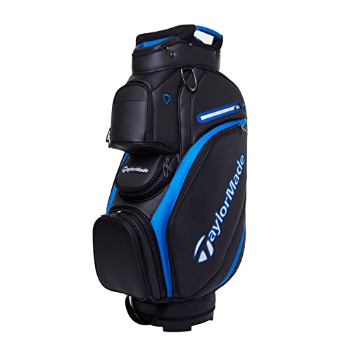 TaylorMade Golf Deluxe Cart Bag 2023, Black / Blue von TaylorMade