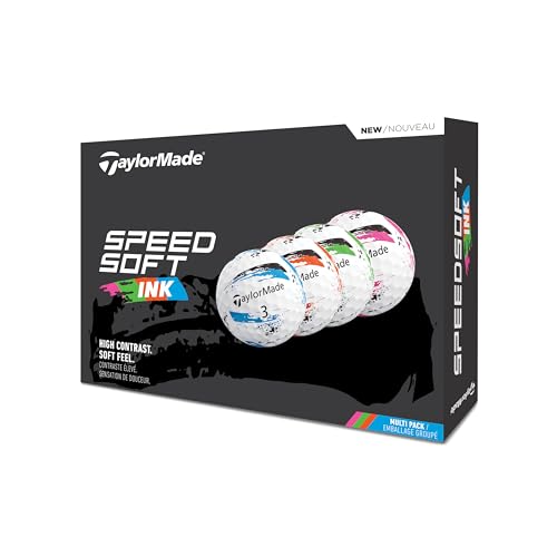 TaylorMade New SpeedSoft Ink 25 Golfbälle, mehrfarbig TaylorMade New SpeedSoft Ink 25 Golfbälle, mehrfarbig von TaylorMade