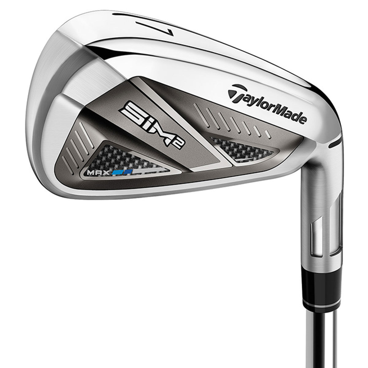 TaylorMade SIM2 MAX Steel Golf Irons, Mens, 4-pw (7 irons), Right hand, Steel, Regular | American Golf von TaylorMade