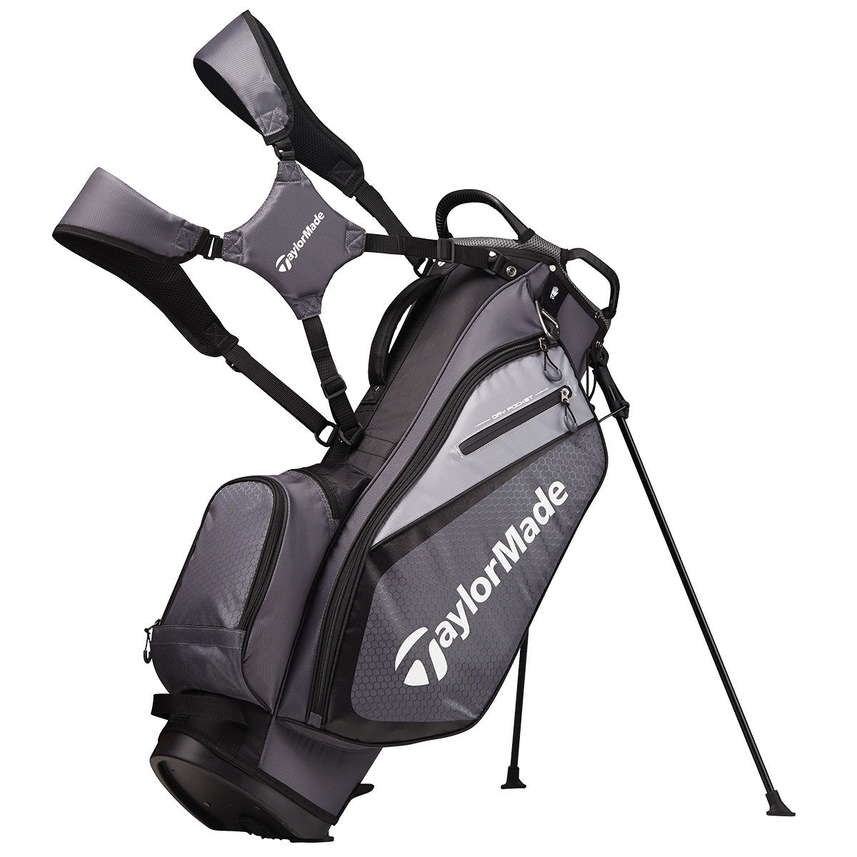TaylorMade Select Plus Golf Stand Bag, Grey/ black | American Golf von TaylorMade