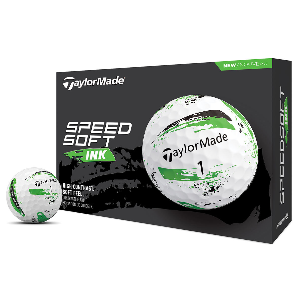TaylorMade SpeedSoft Ink 12 Golf Ball Pack, Mens, Green, One Size | American Golf - Father's Day Gift von TaylorMade
