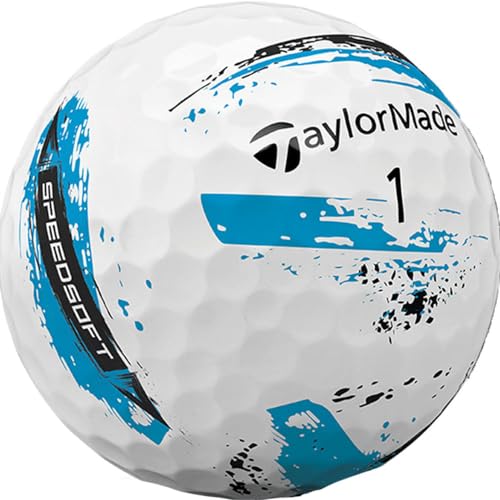 TaylorMade SpeedSoft Ink Golfbälle für Herren, Blau TaylorMade SpeedSoft Ink Golfbälle für Herren, Blau von TaylorMade