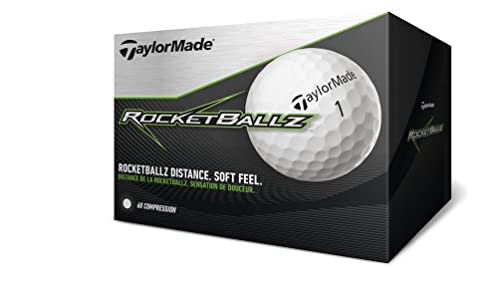 TaylorMade TM19 Rocketballz Golfbälle, unisex, Weiß, 36 Stück TaylorMade TM19 Rocketballz Golfbälle, unisex, Weiß, 36 Stück von TaylorMade