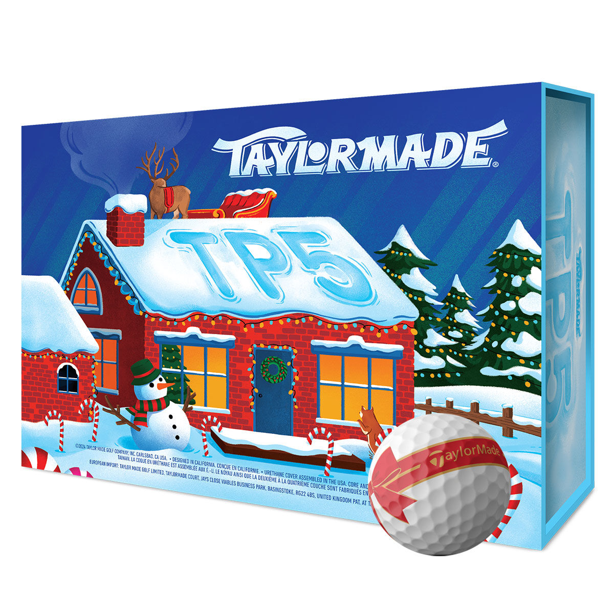 TaylorMade TP5 PIX Christmas Holiday 12 Golf Ball Pack, Mens, White | American Golf von TaylorMade