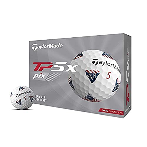 TaylorMade TM21 TP5x pix2.0 USA,White von TaylorMade