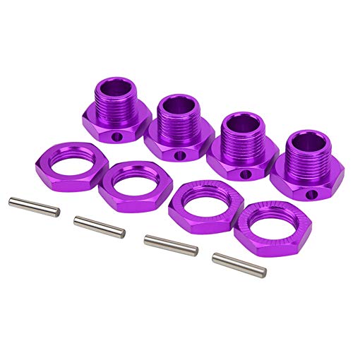 4-teiliger RC-Rad-Sechskant-Schraubendreher, Aluminiumlegierungs-Rad-Sechskant-Kupplungssatz, Kompaktes Design, für HSP 1/8, HABAO, Team C RC-Car (Purple) von Tbest