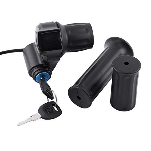 Gasgriff Ebike,Gasgriff Mit Hallsensor,Elektrofahrrad Gasgriff,Elektrisch Fahrrad Gasdrehgriff E-Scooter E Bike Handgriffe 12V-99V Elektro-Bike Scooter Halb Handgelenk Twist Griff Mit Led-Display Key Gasgriff Ebike,Gasgriff Mit Hallsensor,Elektrofahrrad Gasgriff,Elektrisch Fahrrad Gasdrehgriff E-Scooter E Bike Handgriffe 12V-99V Elektro-Bike Scooter Halb Handgelenk Twist Griff Mit Led-Display Key von Tbest