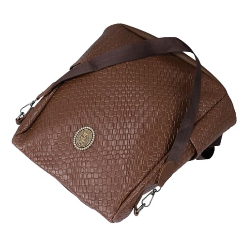 Leder-Geldbörse, Umhängetaschen, Arbeits- und Reisehandtaschen für Damen, Modische Mehrzweck-Handtasche, Damen-Umhängetaschen für Reisen (Brown) von Tbest