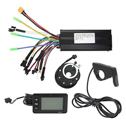 Tbest 30-A-Sinuswellen-Controller-Panel-Set mit Power-Assist-Sensor, Daumengas-Umrüstsatz für Elektrofahrräder für Bürstenlose 750-W-1000-W-Motoren von Tbest