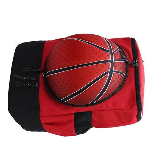 Tbest Basketball-Rucksack, Basketball-Tasche, Fußballtasche mit Schuhfach, Oxford-Stoff-Rucksack, Sporttasche für Outdoor-Volleyball, Fußball (Ballgröße 6) von Tbest