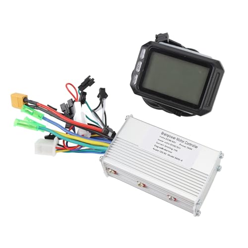 Tbest Bürstenloses Controller-Anzeigefeld-Kit, 48 60 V 350 W Motor-Bürstenregler mit S600-LCD-Anzeigefeld für Elektrofahrrad-Roller von Tbest