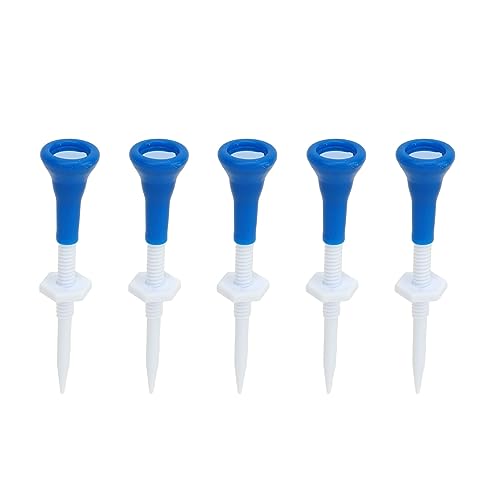 Tbest Golf-Tees, 5 Stück Golf-Tees Höhenverstellbare Golf-Kunststoff-Tees Stabile Golf-Tees für Golfübungen Tbest Golf-Tees, 5 Stück Golf-Tees Höhenverstellbare Golf-Kunststoff-Tees Stabile Golf-Tees für Golfübungen von Tbest