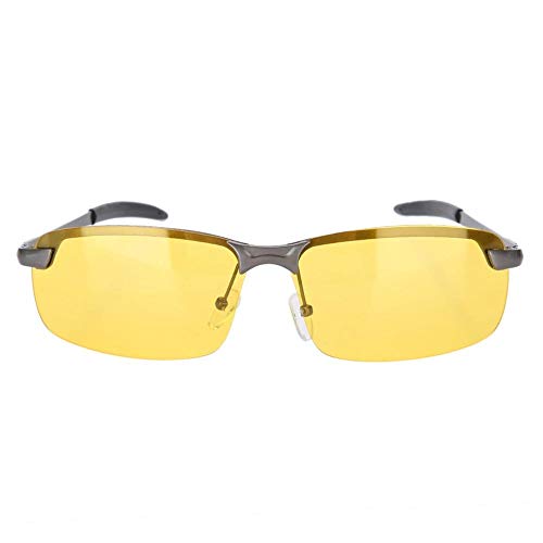 Tbest Nachtfahrbrillen Blendschutz Polarisierte Sonnenbrillen Schutzbrillen Eyewear, Anti-Reflective HD Nachtsichtgläser Gelbe Gläser für Männer Frauen Fahren Radfahren Reiten Angeln von Tbest