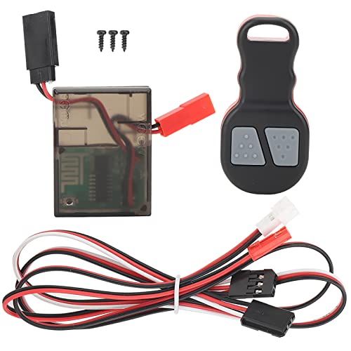 Tbest Funkfernbedienungsempfänger für RC Winde, elektrisches Seilwinden-Set mit kabelloser Fernbedienung für RC Raupenauto im Maßstab 1/10 Tbest Funkfernbedienungsempfänger für RC Winde, elektrisches Seilwinden-Set mit kabelloser Fernbedienung für RC Raupenauto im Maßstab 1/10 von Tbest