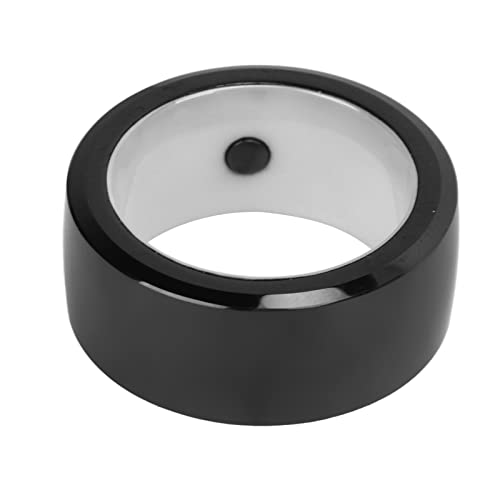 Tbest Wasserdichter Keramik-NFC-Ring, R5 NFC-Smart-Ring-Keramik-Multifunktionaler Intelligenter Tragbarer Universal-Sensing-NFC-Ring 128 GB für Mobiltelefone (S) von Tbest