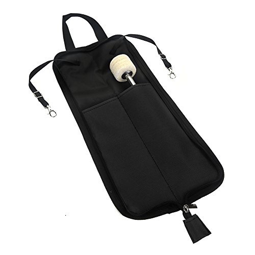 drumstick Tasche,Drumstick Tasche,Drumstick Halter Tasche Holder Bag,Drum Stick Lagerung Hängende Tasche Drumstick Portable Handtasche Mit Griff 5 Farben Erhältlich (Schwarz) von Tbest