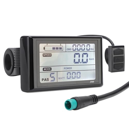 Tbest Display,36V 48V S900 Elektrofahrrad-LCD-Display-Bedienfeld,Elektrofahrrad-LCD-Anzeigemessgerät,Wasserdichtes LCD-Anzeigemessgerät Für Elektrofahrräder(Protokoll 2) Tbest Display,36V 48V S900 Elektrofahrrad-LCD-Display-Bedienfeld,Elektrofahrrad-LCD-Anzeigemessgerät,Wasserdichtes LCD-Anzeigemessgerät Für Elektrofahrräder(Protokoll 2) von Tbest