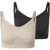 2 Seamless-Sport-BHs, braun/sand 2 Seamless-Sport-BHs, braun/sand von Tchibo